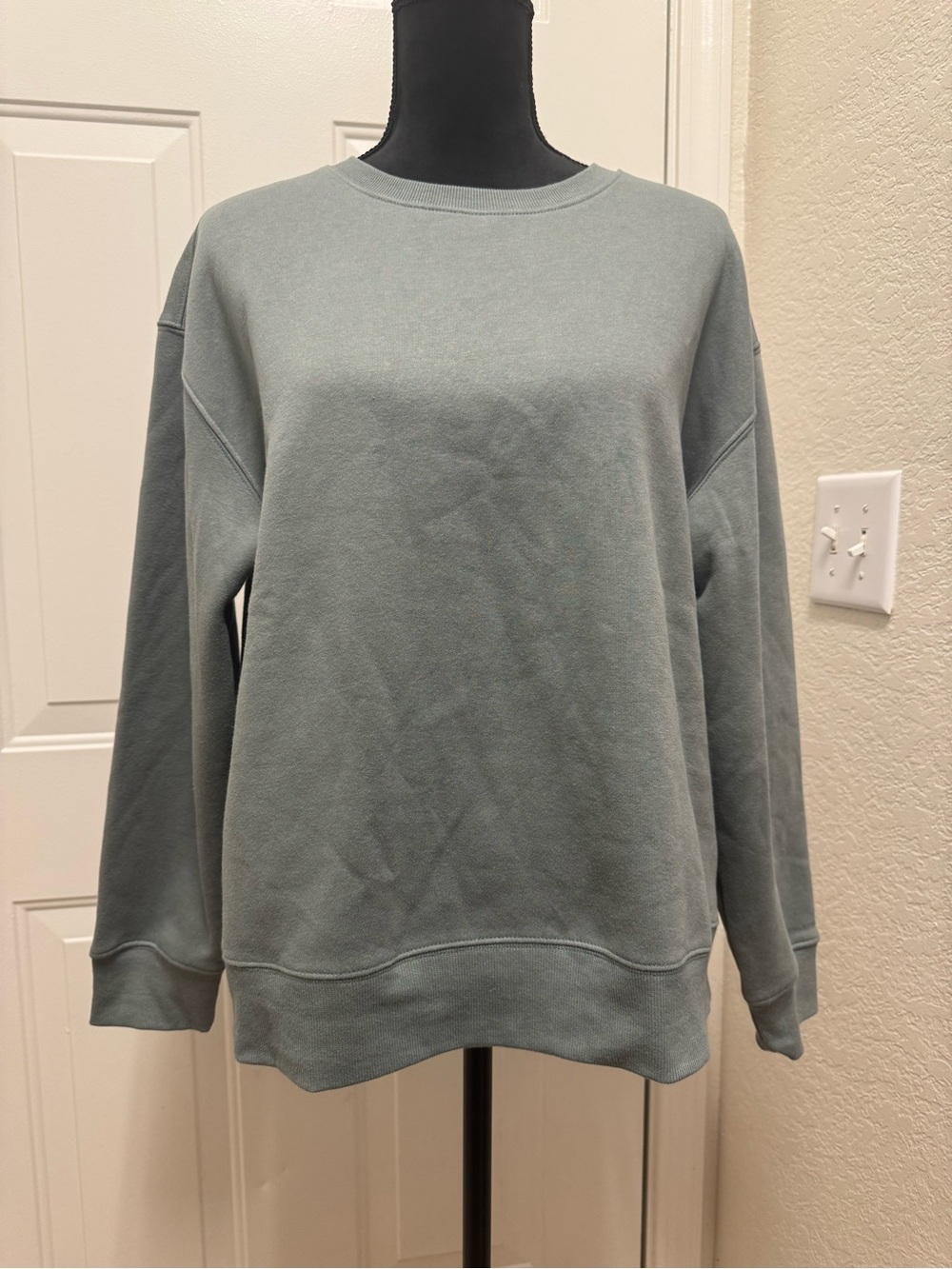 Athletic Works Sage Green Crewneck Sweater